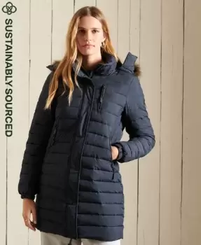 Superdry Womens Super Fuji Jacket Navy / Eclipse Navy - Size: 8