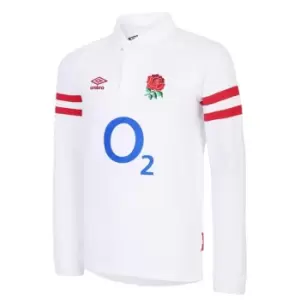 Umbro England Home Classic Licensed Long Sleeve Shirt Junior Boys - White