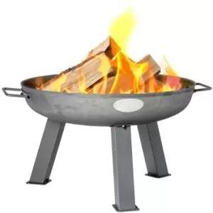 Harbour Housewares - Cast Iron Garden Fire Pit - 55cm - Grey