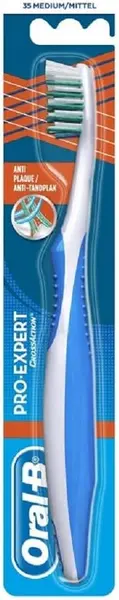 Oral B Pro Expert Cross Action Anti Plaque Medium Toothbrush