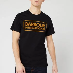 Barbour International Mens Essential Large Logo T-Shirt - Black - XL