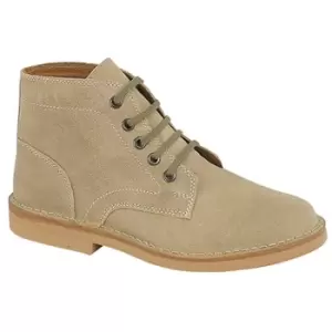 Roamers Mens Real Suede Leisure Boots (7 UK) (Dark Taupe)