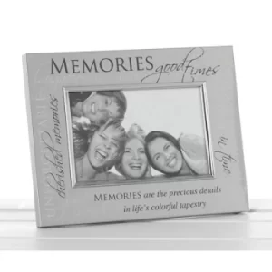 Satin Silver Sentiment Frame Memories