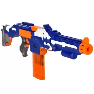 Jouet Toy Automatic Shooter with 20 Soft EVA Refill Darts & Target Board - Orange/Blue