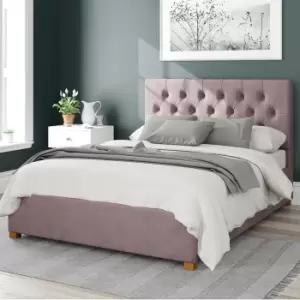 Olivier Plush Velvet Ottoman Bed Blush (Pink)