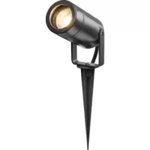 Eamon - 230V IP65 GU10 Polycarbonate Spike light - Anthracite - EASPK1A - Knightsbridge