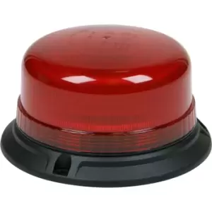 12V / 24V LED Rotating Red Hazard Beacon Light - 3x Bolt Roof Fixing Points