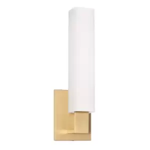 Livingston 1 Light Bath Bracket Brass, Glass