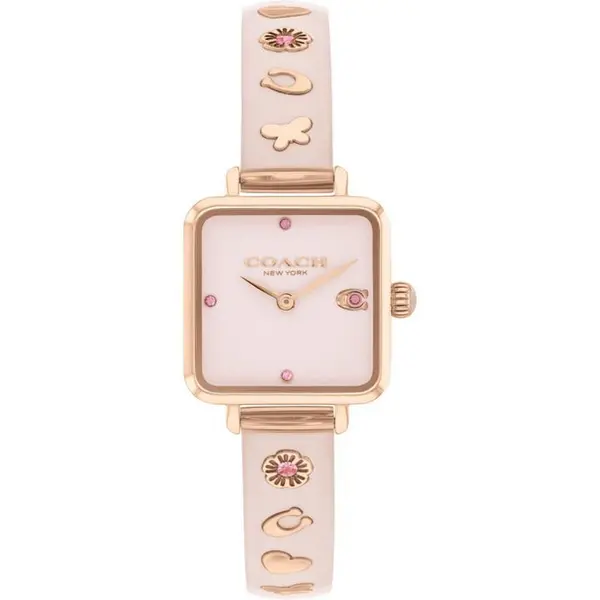 Coach Coach Ladies Cass Rose Gold Bangle Watch - Rose Gold and Pink One Size