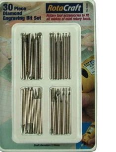 Rotacraft 30 piece Diamond Engraving Bit Set - RC9006