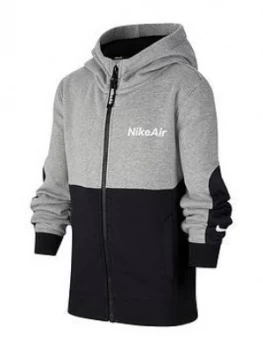 Nike Older Boys Air Full Zip Hoodie - Grey, Size L, 12-13 Years