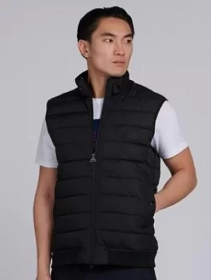 Barbour International Victor Quilted Gilet, Black Size M Men