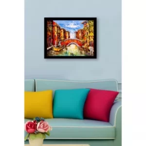 SC0978 Multicolor Decorative Framed MDF Painting