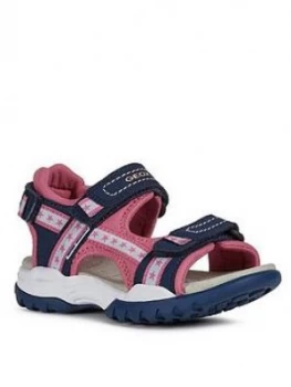 Geox Girls Borealis Sandals - Navy