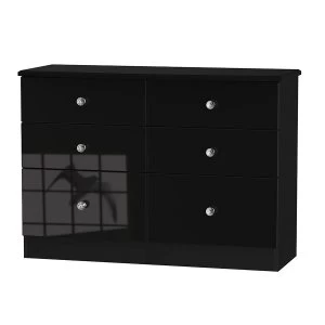 Robert Dyas Tedesca Ready Assembled 6-Drawer Midi Chest of Drawers