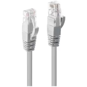 LINDY 48001 RJ45 Network cable, patch cable CAT 6 U/UTP 0.50 m Grey