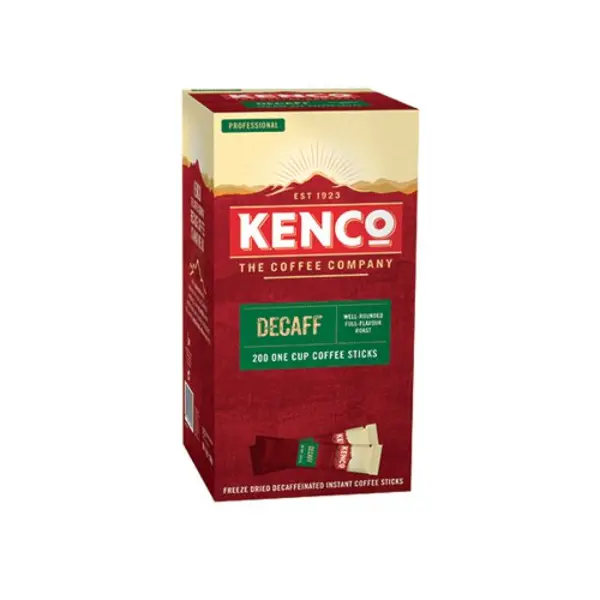 Kenco Kenco Instant Freeze Dried Decaffeinated Coffee Sticks 1.8g (Pack of 200) 4032262 4032262