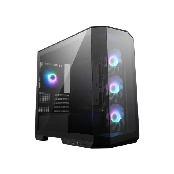 MSI MAG PANO M100R PZ Tempered Glass Micro-ATX Tower Gaming PC Case - Black