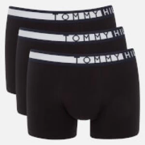 Tommy Hilfiger Mens 3 Pack Trunk Boxer Shorts - Black - L