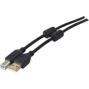 Printer Cable USB 2.0 Black 5 Metre