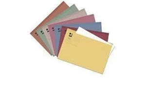 Q Connect Sq Cut Folder Mwt Yellow - 100 Pack