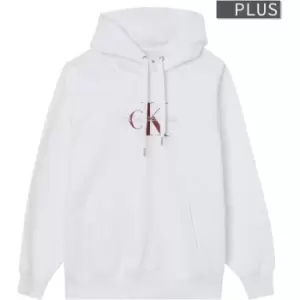 Calvin Klein Jeans Plus Logo Hoodie - White