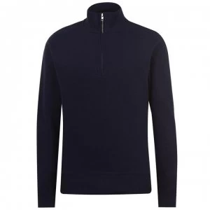 Gant Half-Zip Sweatshirt - Navy 433