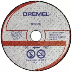 Dremel DSM520 Masonry Cutting Wheel for DSM20 77mm Pack of 1