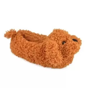 Slumberzzz Womens/Ladies Cockapoo Slippers (UK 7-8) (Brown)