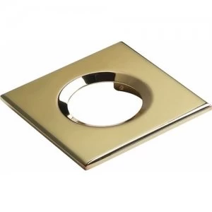 KnightsBridge Traditional IP65 Square Fire Rated Bezels for FireKnight - Brass