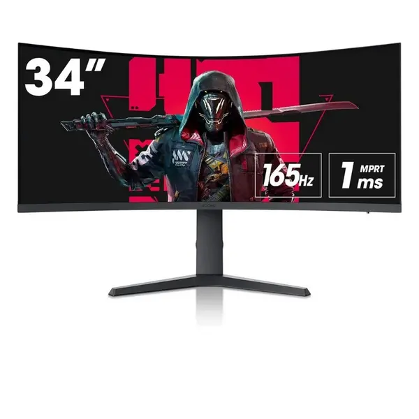 KOORUI 34" 34E6UC WQHD Curved LED Gaming Monitor