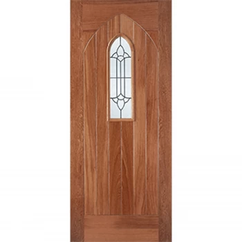 Westminster External Glazed Unfinished Hardwood 1 Lite Door - 838 x 1981mm