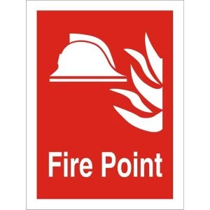 Stewart Superior FF070SRP Screw Plastic Sign 200x300 Fire Point