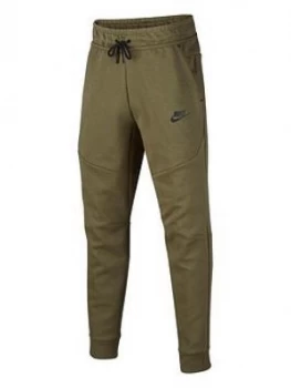 Nike Older Boys Tech Fleece Pant, Khaki/Black, Size XS, 6-8 Years