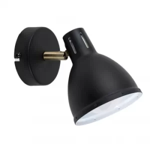 Brindley Steampunk Single Spotlight in Black