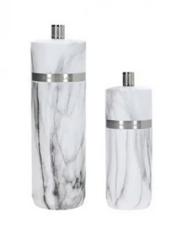 Masterclass Salt And Pepper Mill Set ; Marble