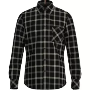 Boss Boss Long Sleeve Shirt Mens - Black