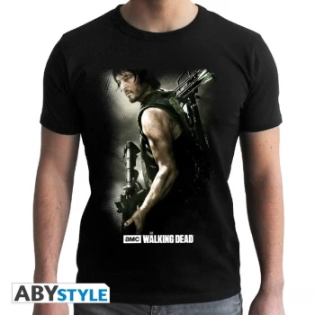 The Walking Dead - Daryl Crossbow Mens X-Large T-Shirt - Black