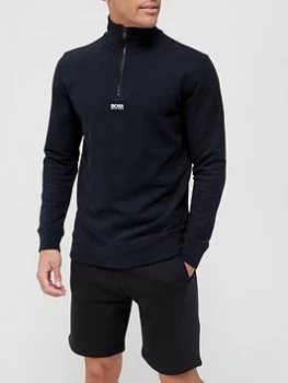 Hugo Boss Zapper 2 Quarter Zip Sweatshirt Black Size 2XL Men