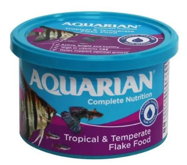 Aquarian Tropical Fish Flakes Fish Food 50g