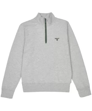 Barbour Boys' Half Zip Sweatshirt - Grey Marl - XL (12-13 Years)