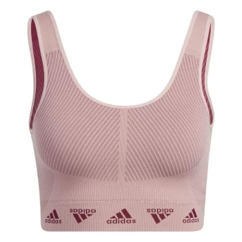 adidas Light Support Aeroknit Bra Womens - Red