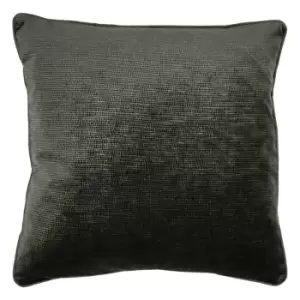 Stella Embossed Texture Cushion Black / 45 x 45cm / Polyester Filled