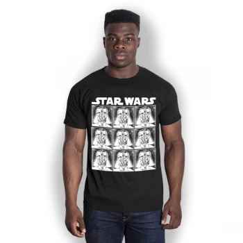 Star Wars - Vader Repeat Unisex Medium T-Shirt - Black