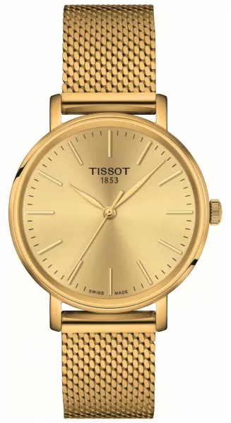 Tissot T1432103302100 Everytime Lady Gold Dial Gold Watch