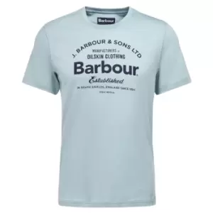 Barbour Mens Brairton Tee Blue Chalk XXL