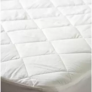 Belledorm 100% Cotton Antibacterial Extra Deep Quilted Mattress Protector, Double