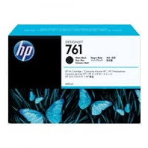 HP 761 Matte Black Designjet Ink Cartridge 400ml