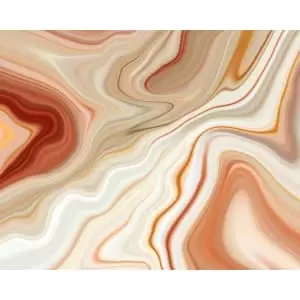 Origin Murals Marbled Ink Cinnamon Wall Mural - 3.5m x 2.8m