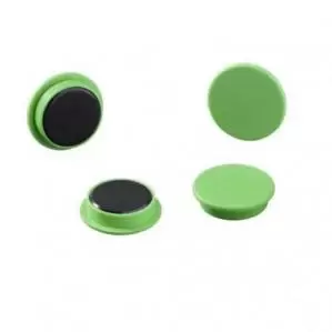 Durable Magnets 32mm 720p Green Pack of 4